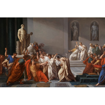 Julius Caesar assassination painting
