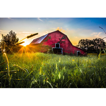 Old red barn