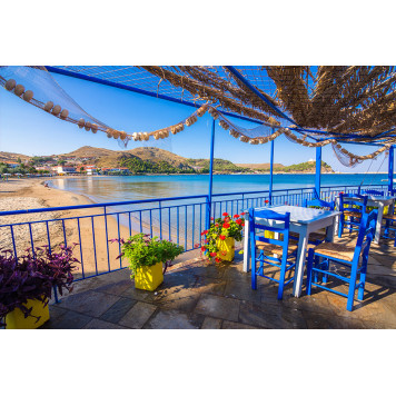 View Myrina Limnos island Greece